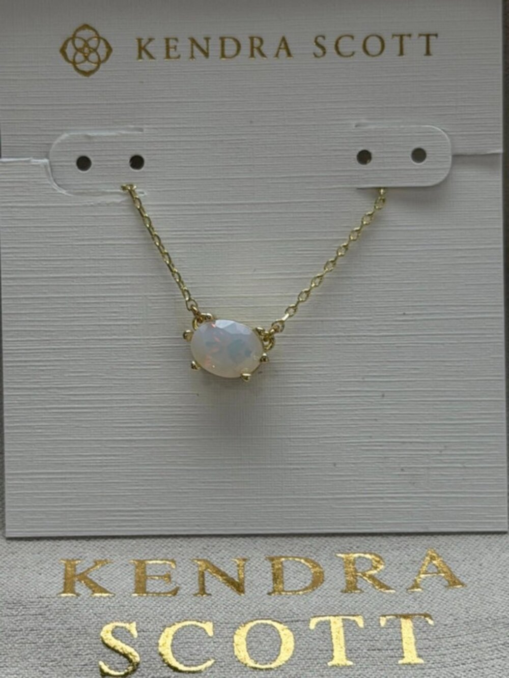 Kendra Scott white pendant necklace